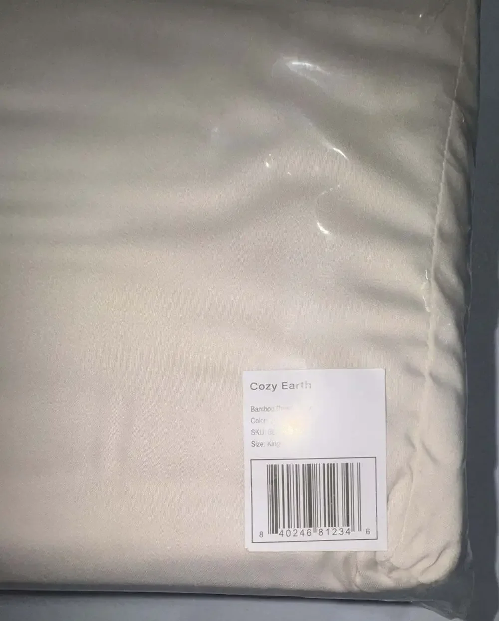 Cozy Earth Bamboo King/Cali  Duvet Cover Oat